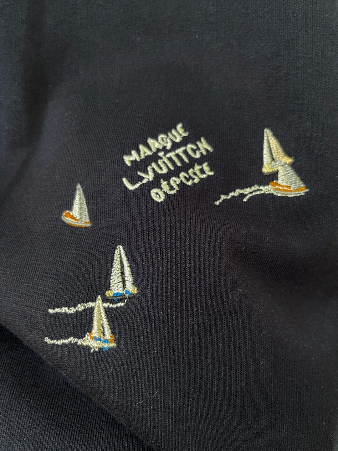 Louis Vuitton Men's Spring/Autumn Solid Color Casual Letter Embroidery Pattern Hooded Long Sleeve Sweatshirt #78239