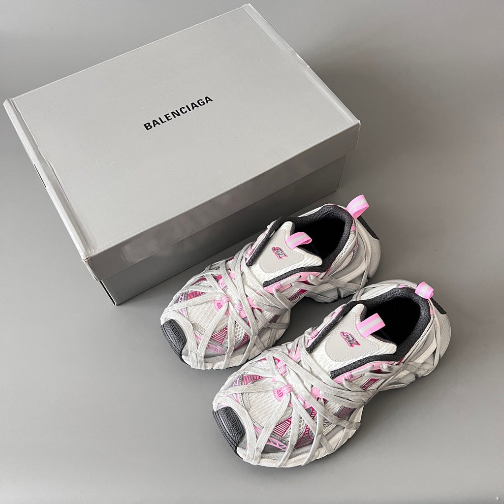 Balenciaga 3XL Sneakers Men's Retro Aged Thick Bottom Lace Up Low Top Shoes #195079