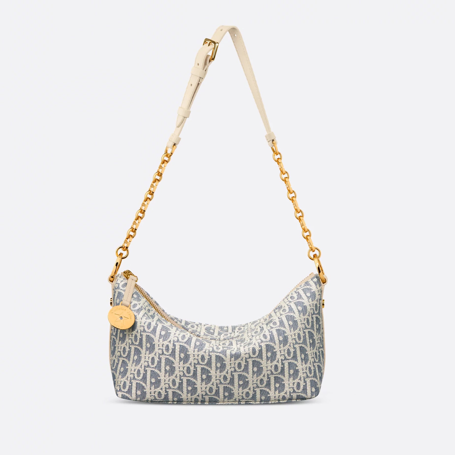 Dior Women's Diorstar Hobo With Chain Bag Star Logo Leather Tote Casual Solid Color Shoulder Bag Bags S3202UDFD_M925 #81262