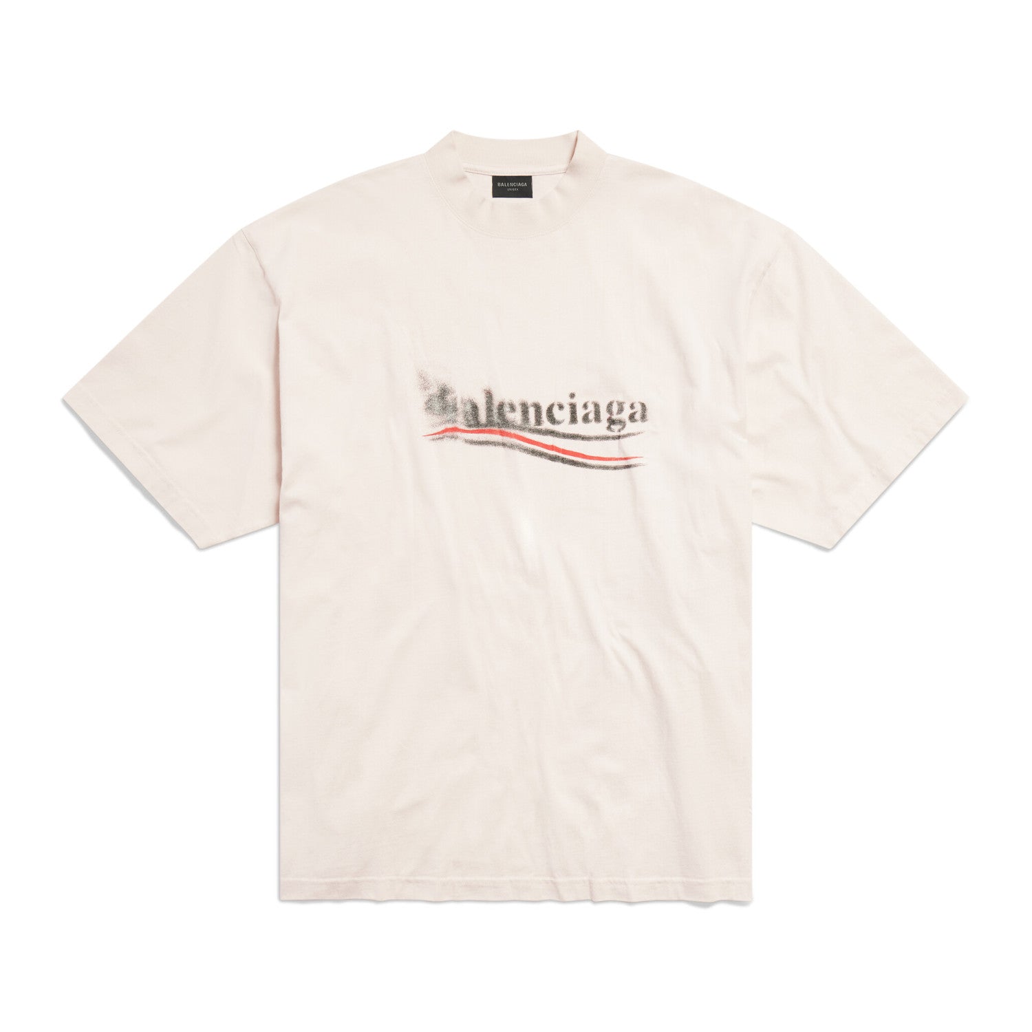 Balenciaga Men's and Women's Summer Letters Printed Round Neck Short Sleeve T-Shirt #98966