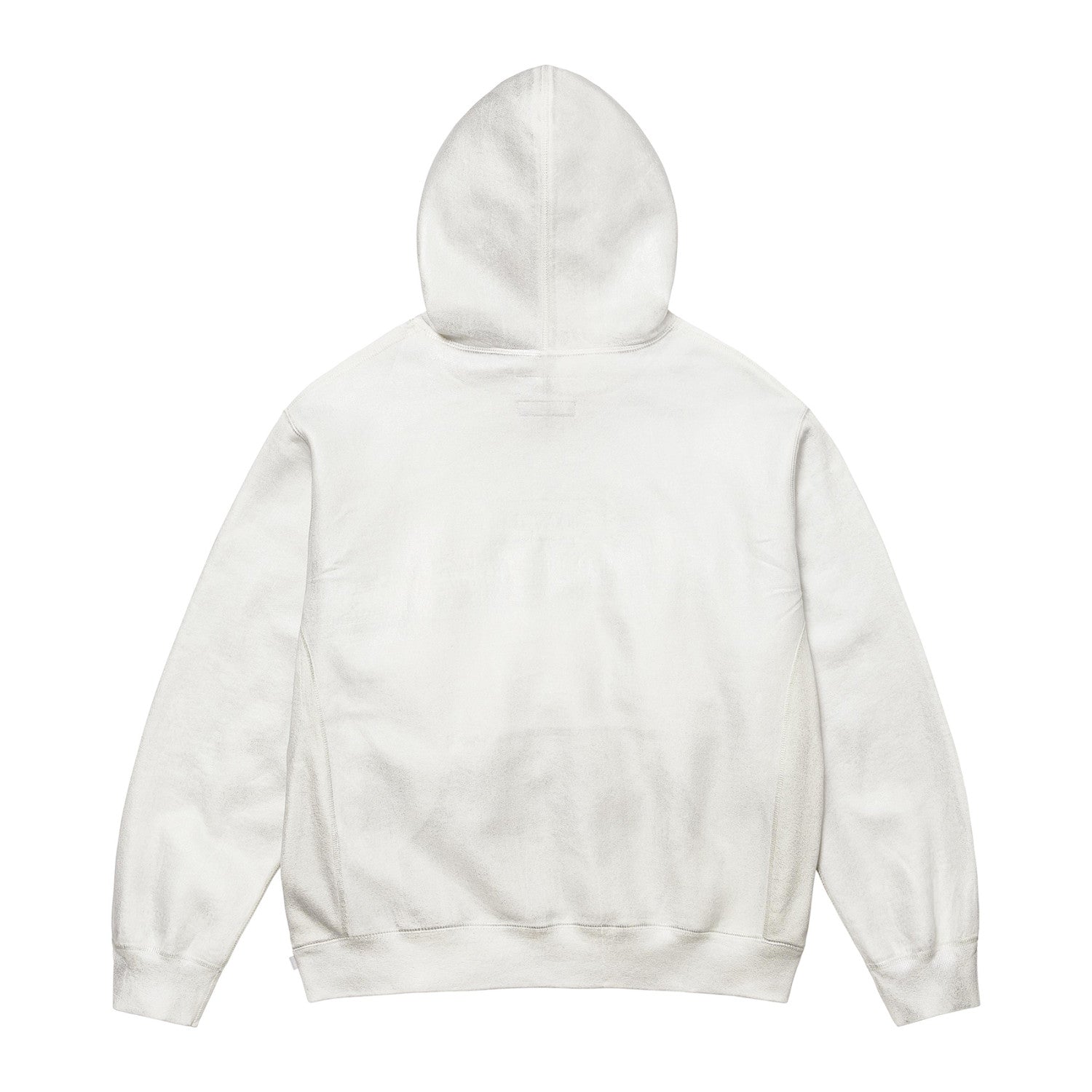 SUPREME/MM6 MAISON MARGIELA Men's and Women's Spring and Autumn Tie-Dye Washed Logo Solid Color Pocket Hooded Sweatshirt Pullover #73148