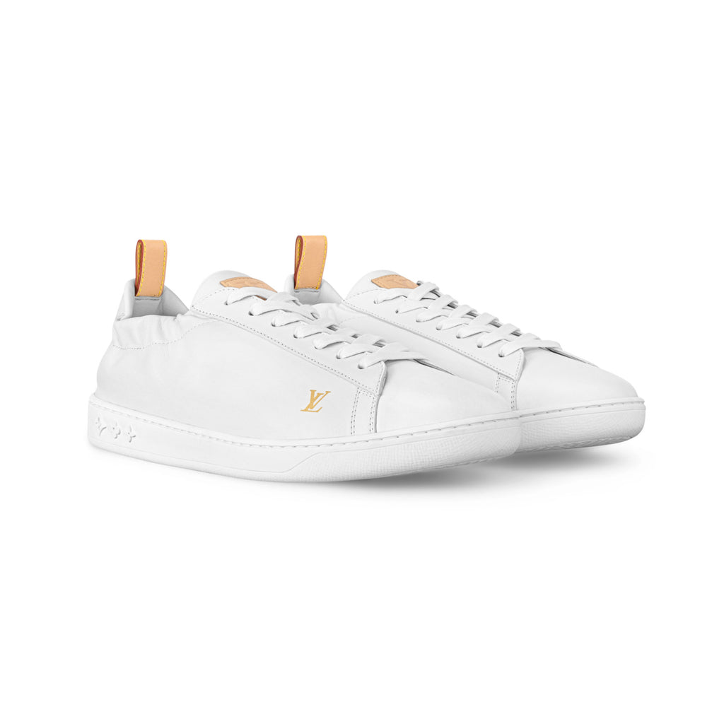 Louis Vuitton LV SOFT Men's And  Women's Spring/Fall Fashion Casual Round Toe Lace Up Solid Color Low Top Leather Mesh Fabric Sneakers Shoes #78696