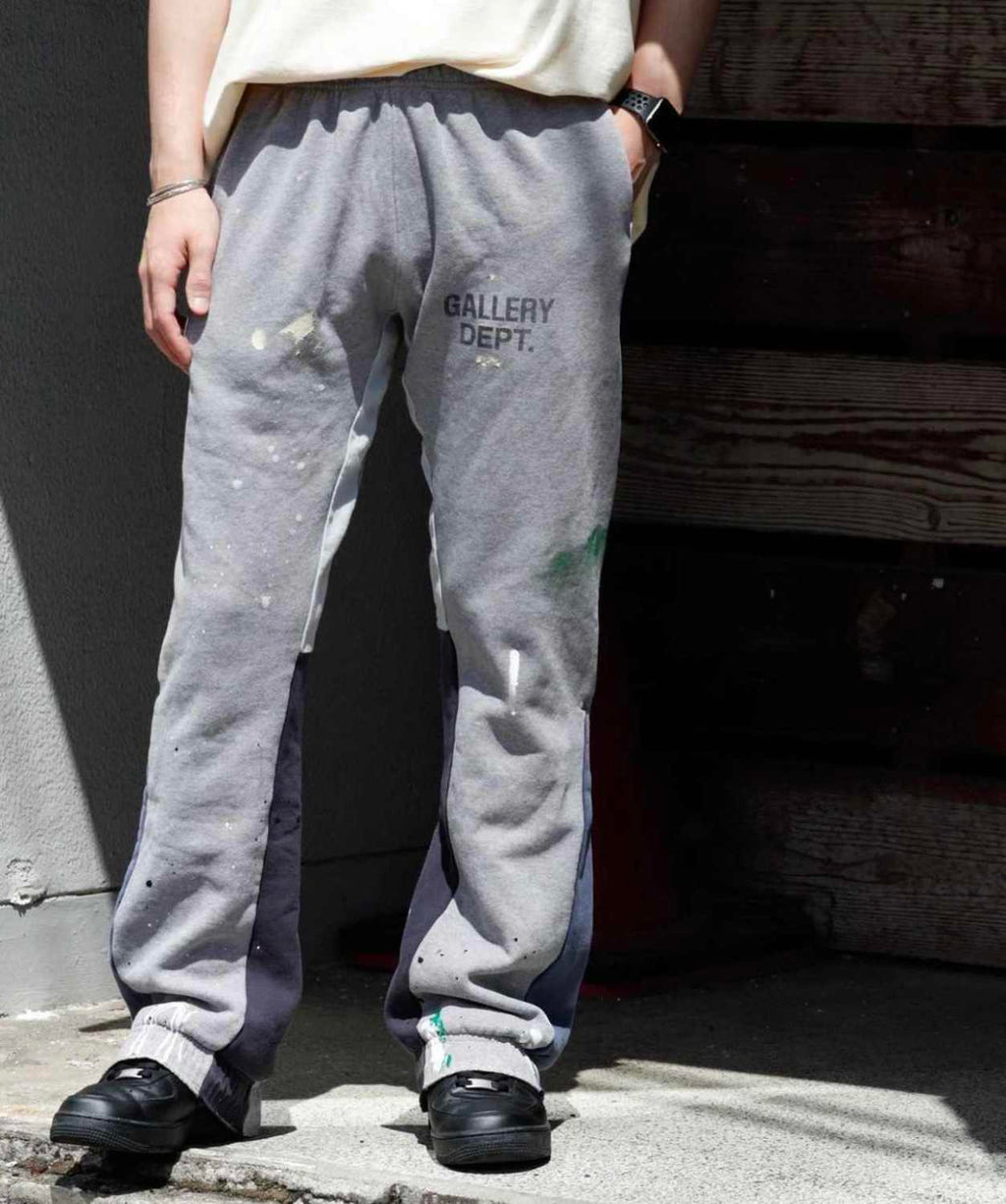 Gallery Dept Men's Spring And Autumn High Street Trend Structure Splicing Splash Ink Casual Sweatpants American Fashion Casual Straight Casual Pants #71782