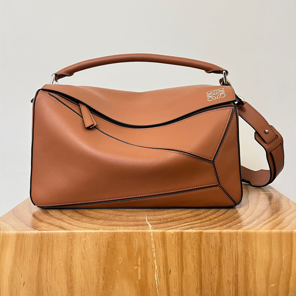Loewe Large Classic Puzzle Cowhide Handbags Men Women Fashion Geometric Casual Temperament Commuter Crossbody Bag Bags B510P00X05 #71934
