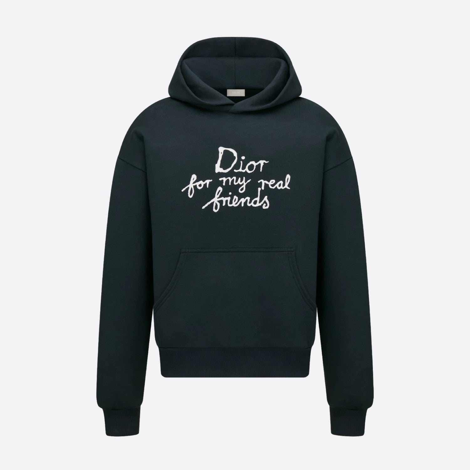 Dior Men's Spring and Autumn Solid Color Logo Letter Printed Hooded Loose Long Sleeve Sweatshirt #75443