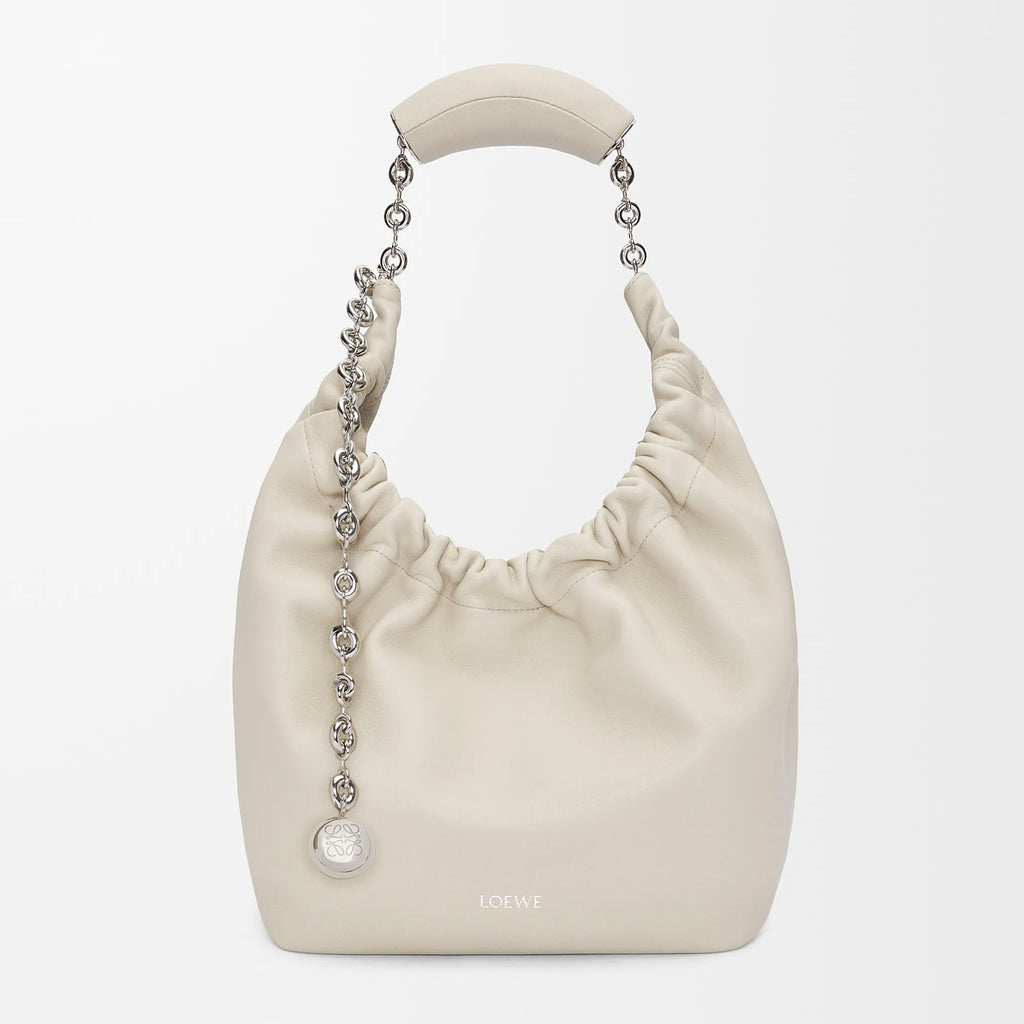 Loewe Women's Small Soft Napa Lambskin Squeeze Handbag Logo Solid Color Adjustable Shoulder Strap Crossbody Tote Bag Bags 0010948040 #81756