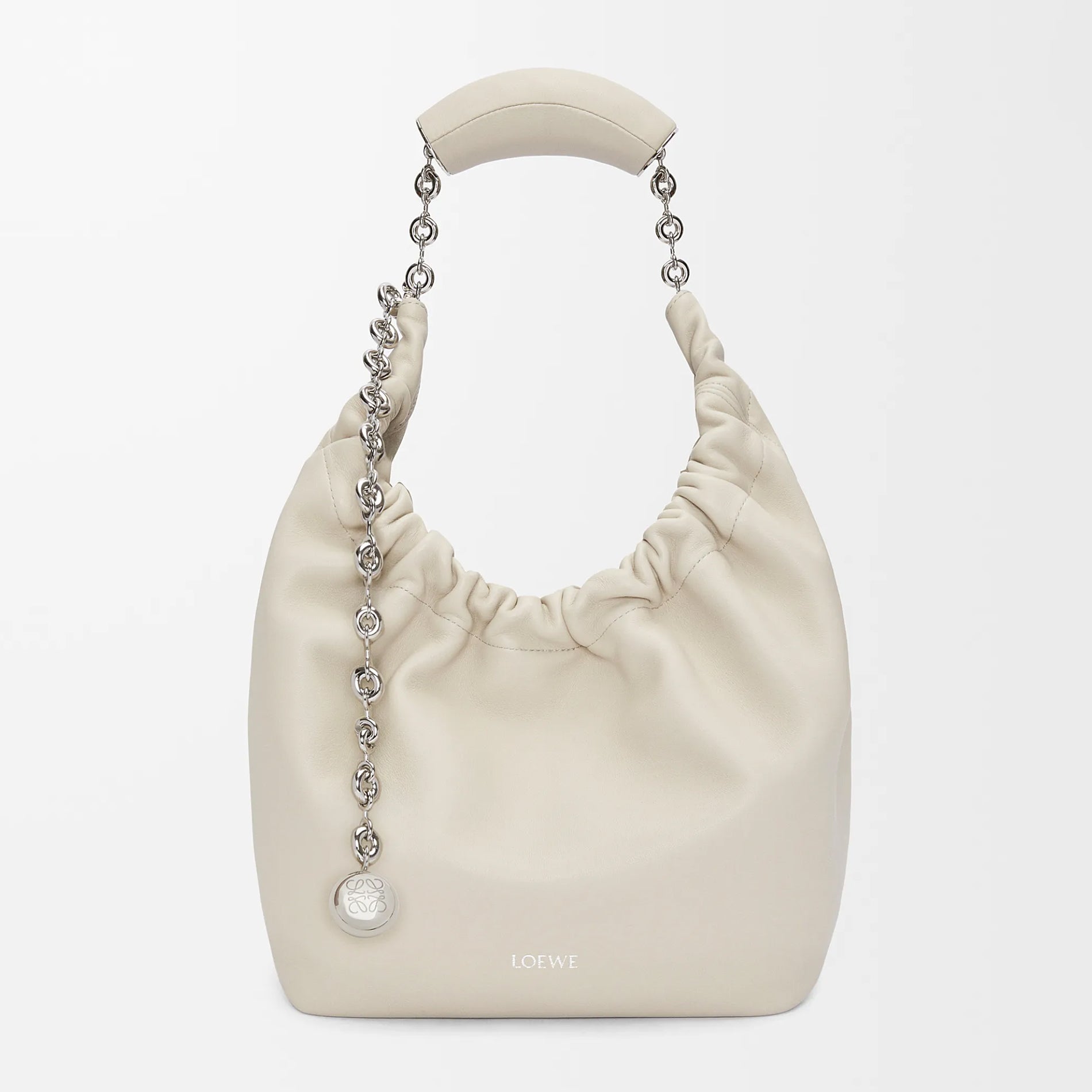 Loewe Women's Small Soft Napa Lambskin Squeeze Handbag Logo Solid Color Adjustable Shoulder Strap Crossbody Tote Bag Bags 0010948040 #81756