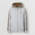 Burberry Men's Fall Plaid Zipper Hooded Sweatshirt Jacket #97312