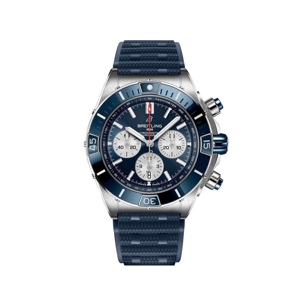 Breitling Silicone Bracelet Mechanical Watch #96675