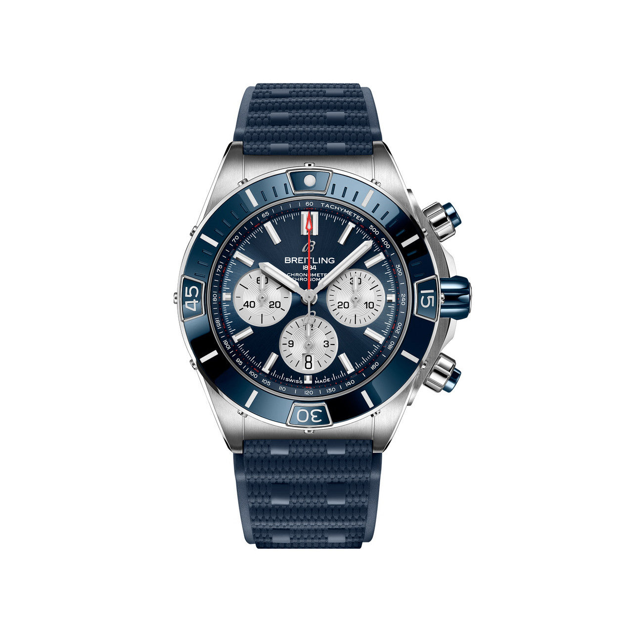 Breitling Silicone Bracelet Mechanical Watch #96675