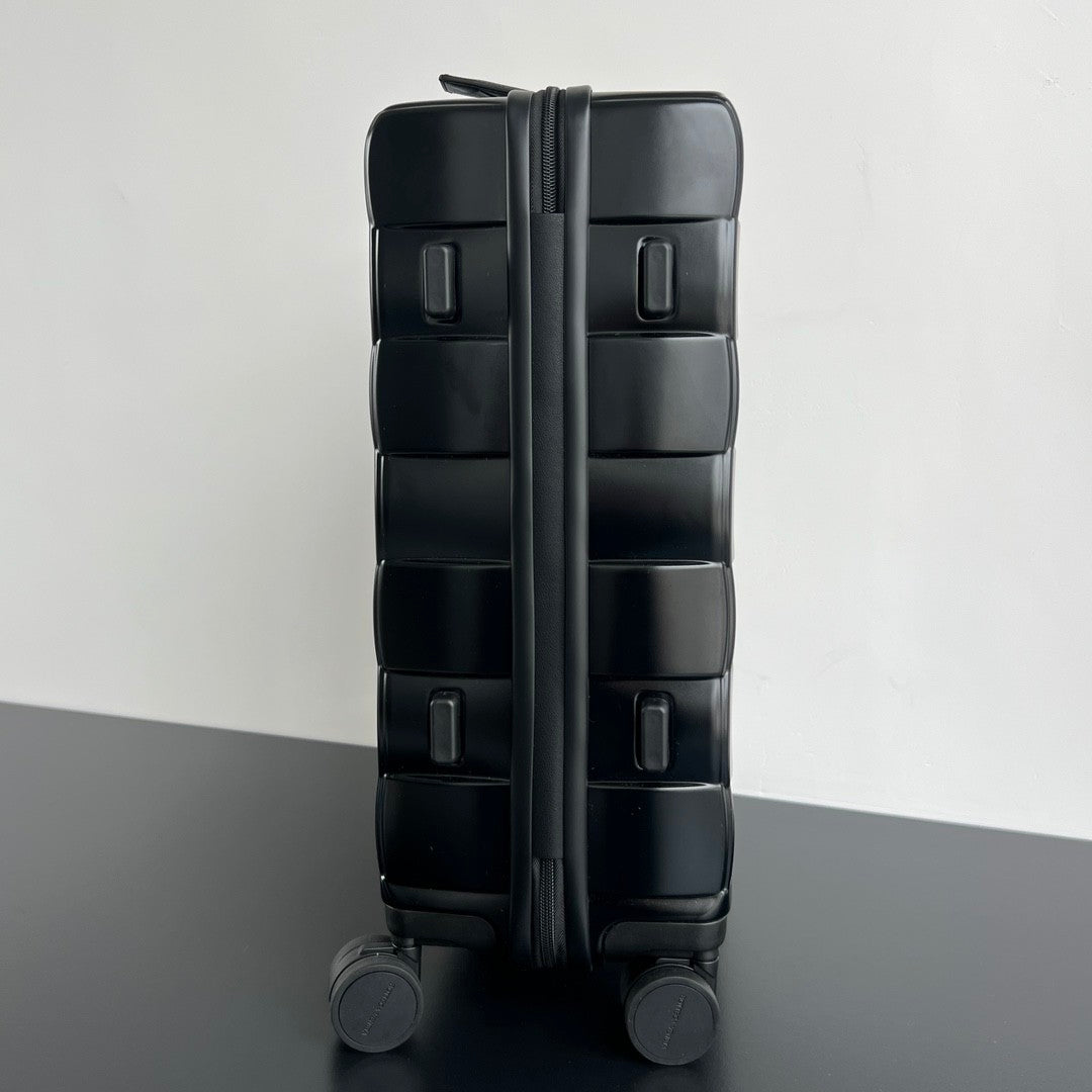 Bottega Veneta Odyssey Men's And Women's Locking Zipper Closure Polycarbonate Solid Color Luggage Trolley Case Bag #75332