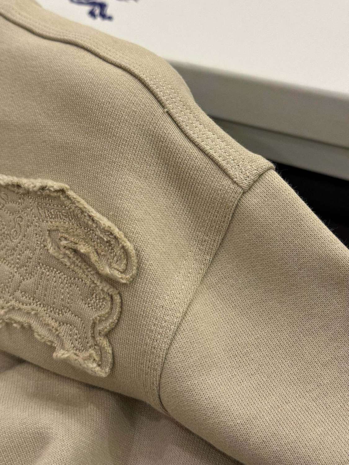 Burberry Men's Spring And Fall Solid Color Embroidery Pattern Print Round Neck Long Sleeved Sweatshirt Elastic Drawstring Casual Pants Suit Set #74742