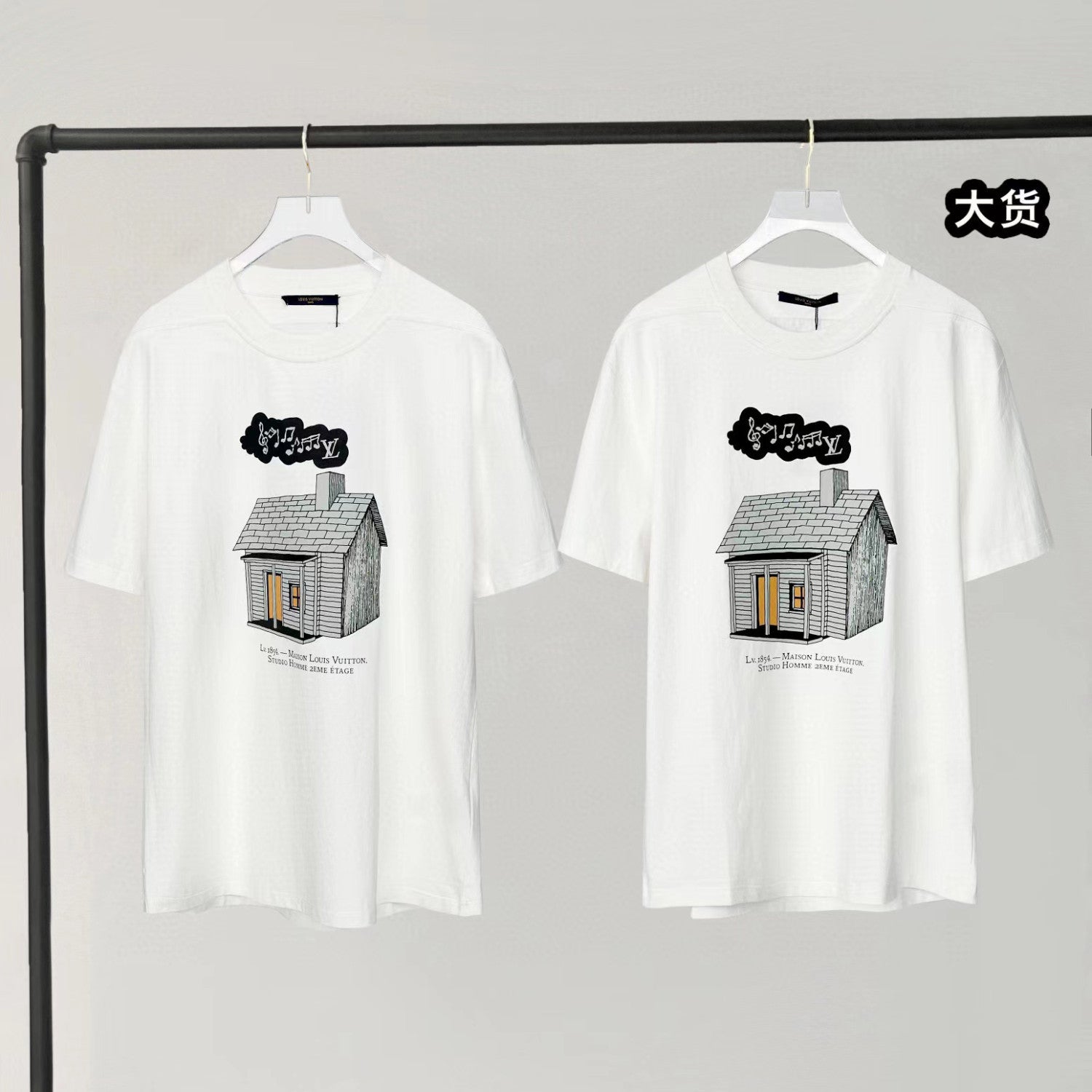 Louis Vuitton Small House Summer Cotton T-Shirt Short Sleeve #2548