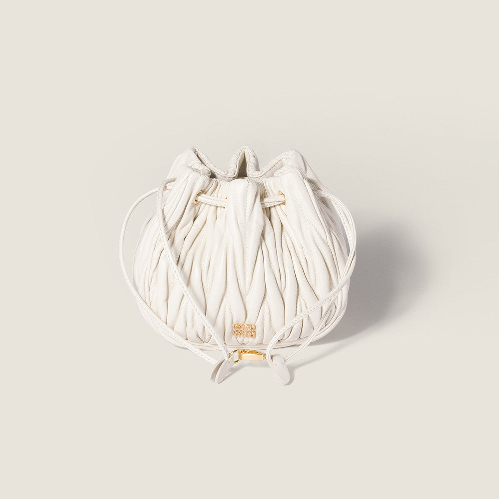 MiuMiu Black Matelassé Nappa Leather Pouch #334669