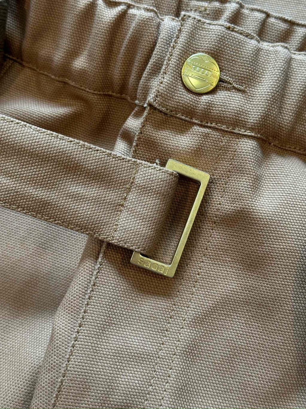 Carhartt WIP x Sacai  Men's Spring/Fall Fashion Casual Solid Color Relaxed Straight Leg Pants Work Pants #78683