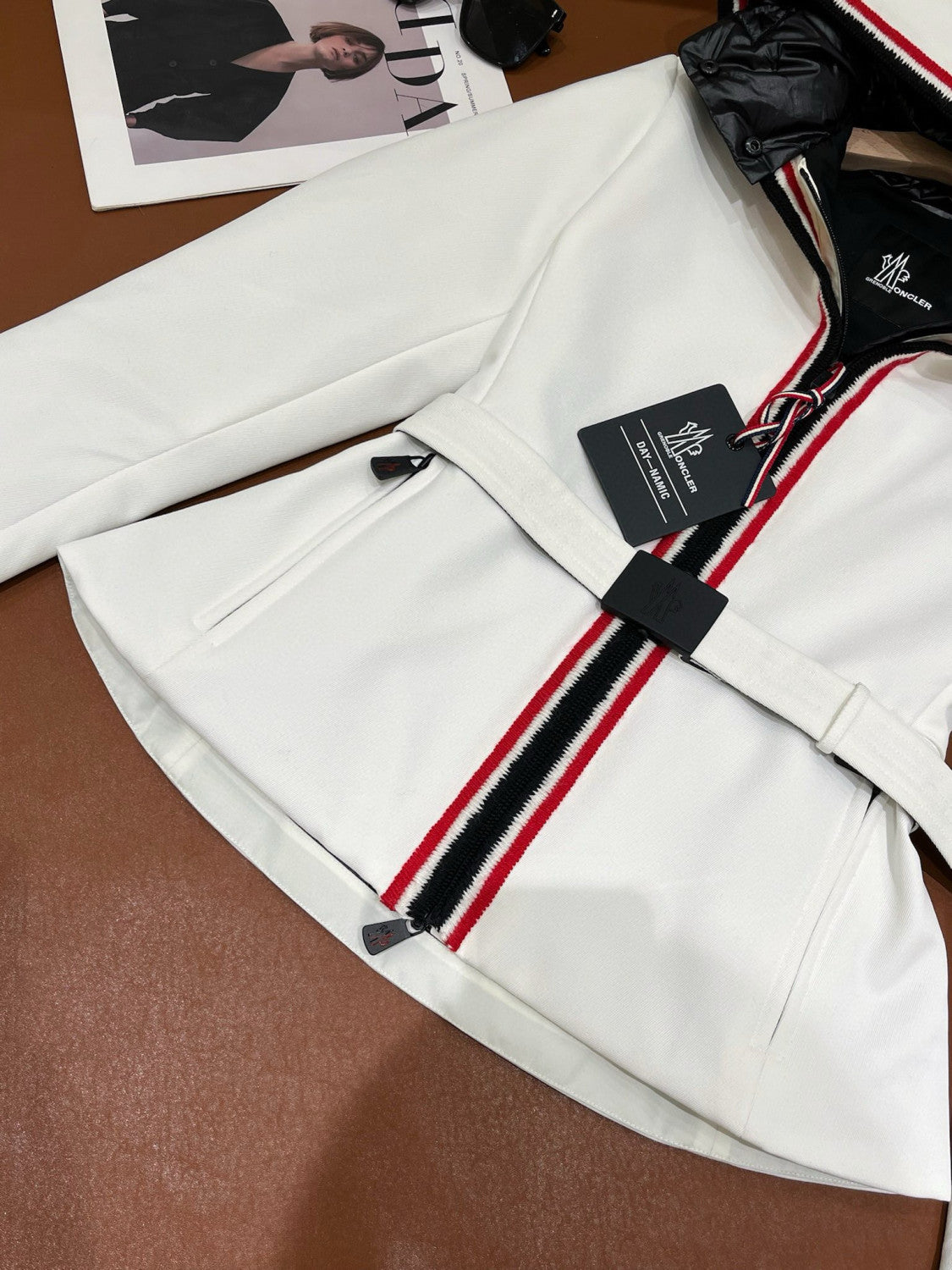 Moncler Men's And Women's Winter Fashion Casual Hooded Zipper Windproof Ski Jacket With Belted Waist Cotton Lined Jacket #79365
