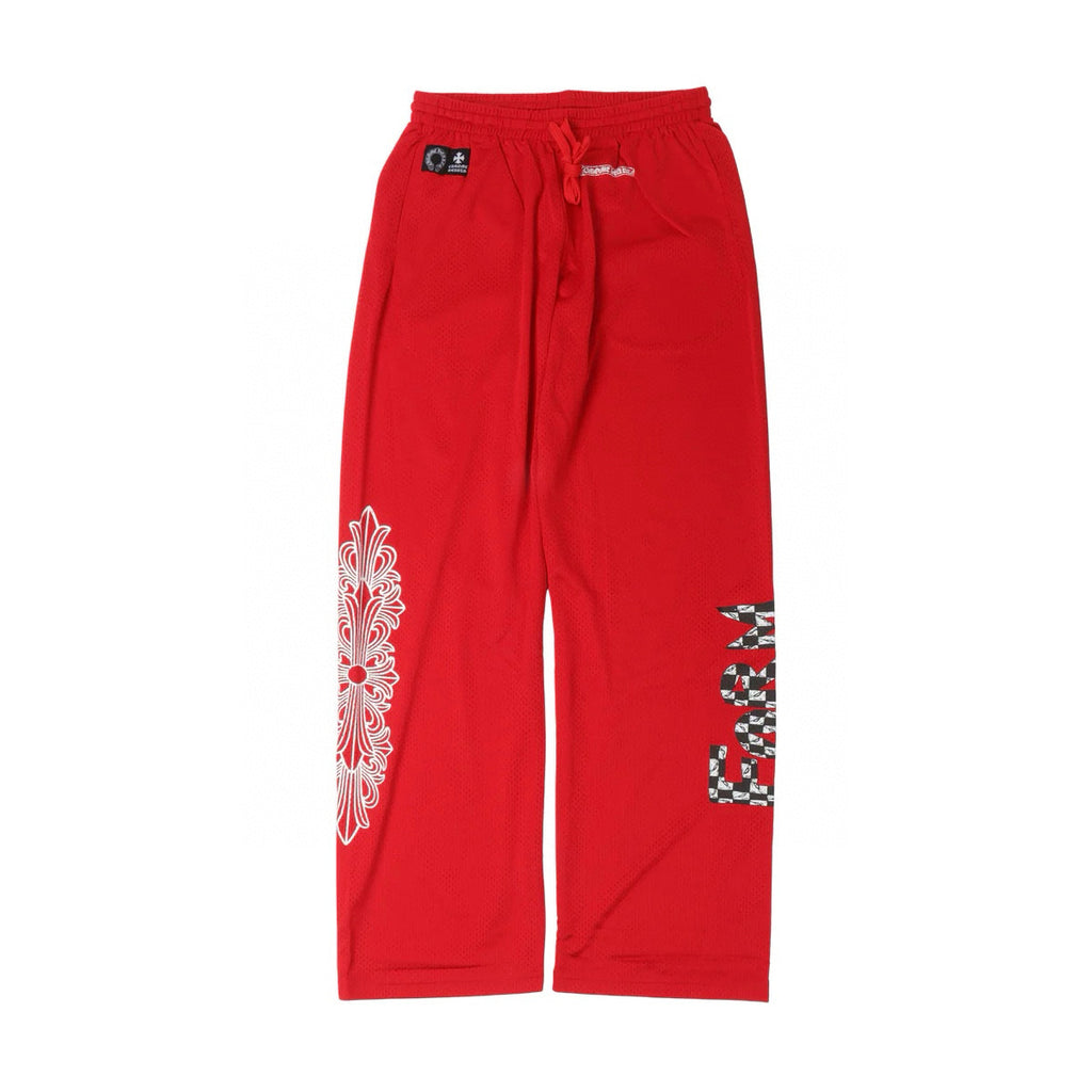 Chrome Hearts Men's Spring and Autumn Printed Stretch Drawstring Loose Fit Sweatpants Pants #98423