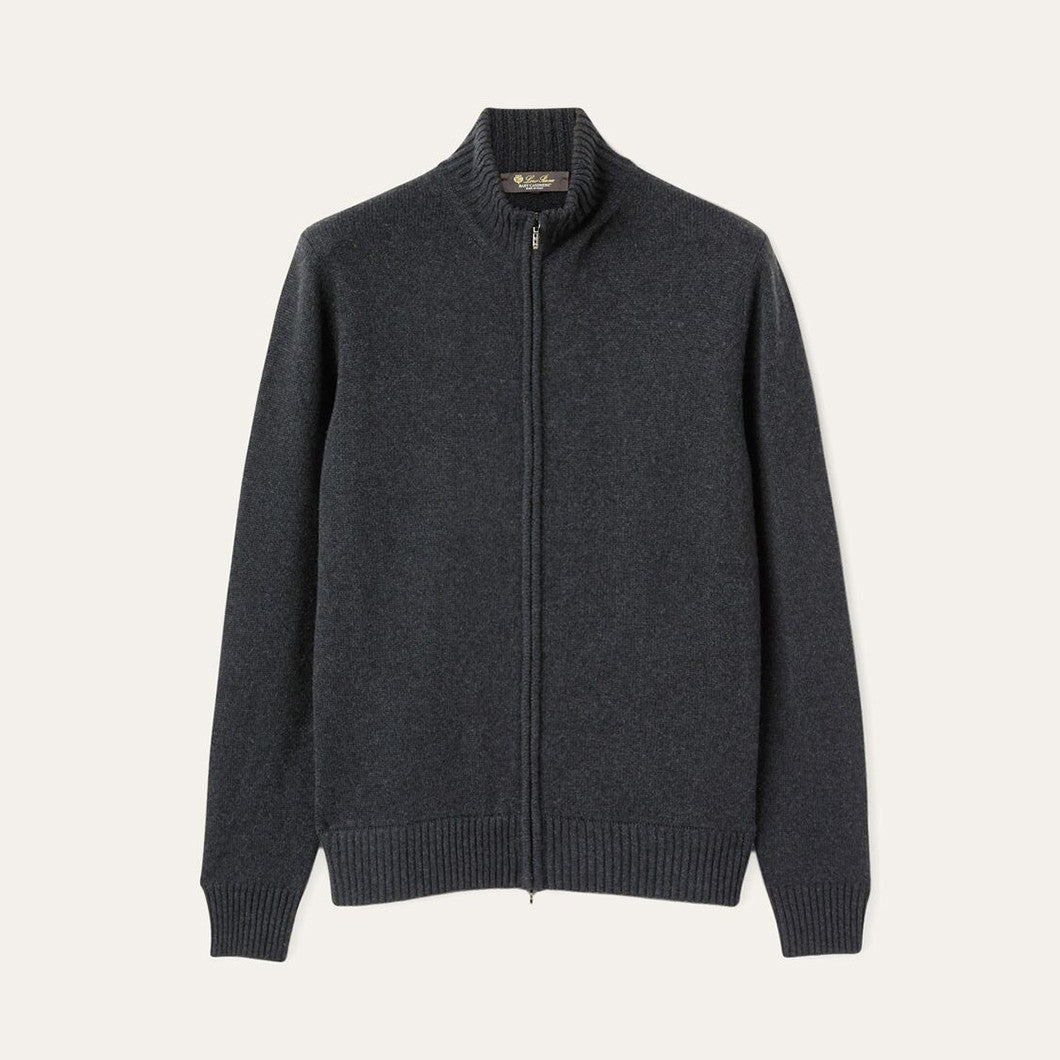 Loro Piana Men's Spring And Autumn Fashion Parksville Long Sleeve Solid Color Zipper Casual Cashmere Aviator Jacket Ngvp #9482