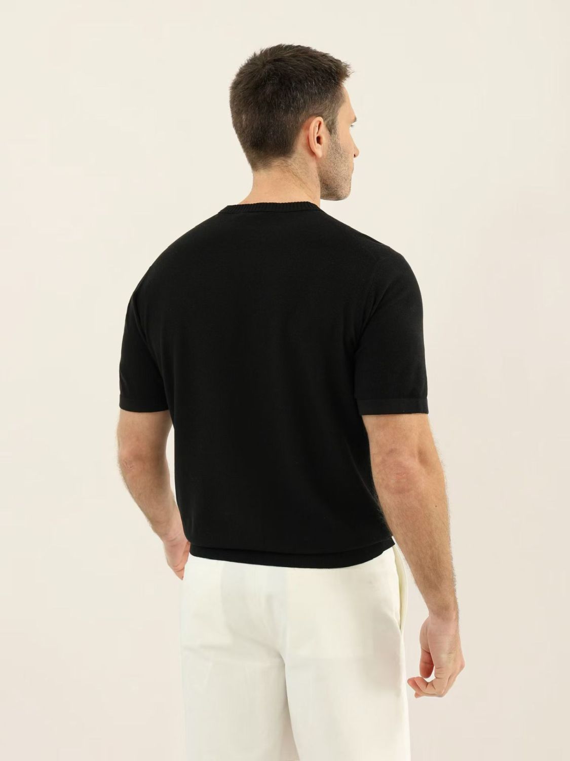 Loro Piana Solid Color Round Neck Pullover Short Sleeve T-shirt #377035