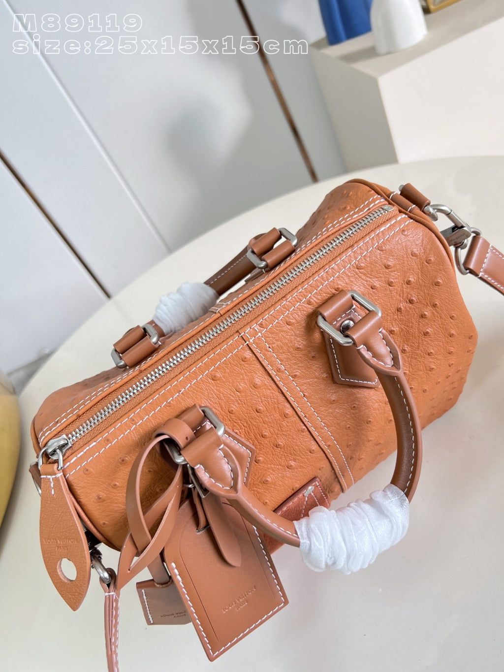 Louis Vuitton Lv Show Men's Speedy 25 Exotic Ostrich N89119 #377227