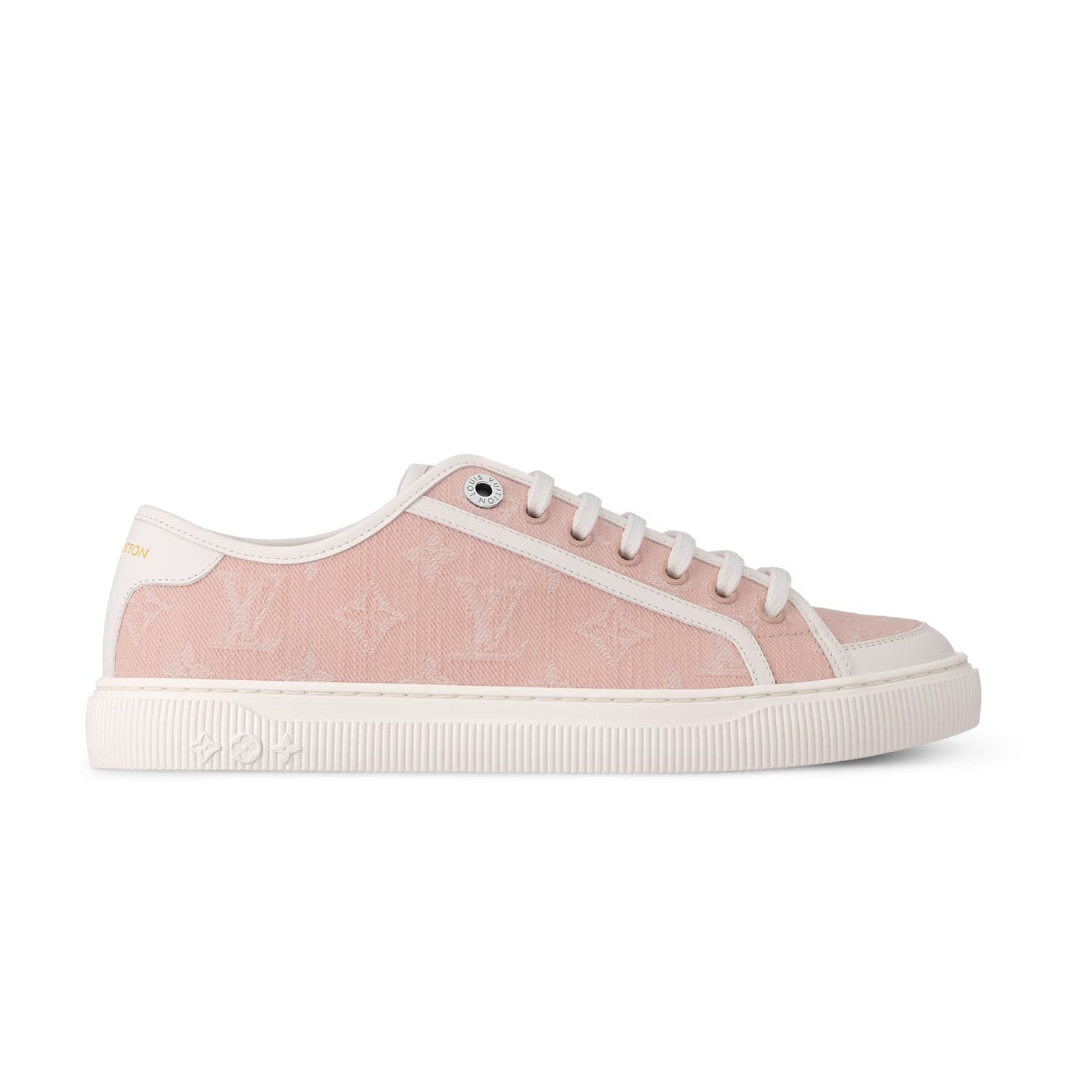 Louis Vuitton LV Lagoon Men's And Women's Solid Color Letter Print Lace-up Low-top Denim Leather Sneakers Shoes #77732