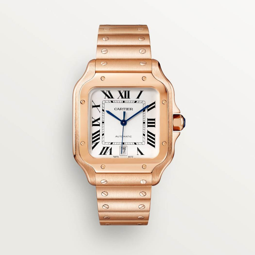 Cartier Santos De Cartier Watch Large Couple'S Watch Fashion Smartink Disassembly System Sapphire Cut Temperament Watch Accessories Thickness 9.08mm #81214
