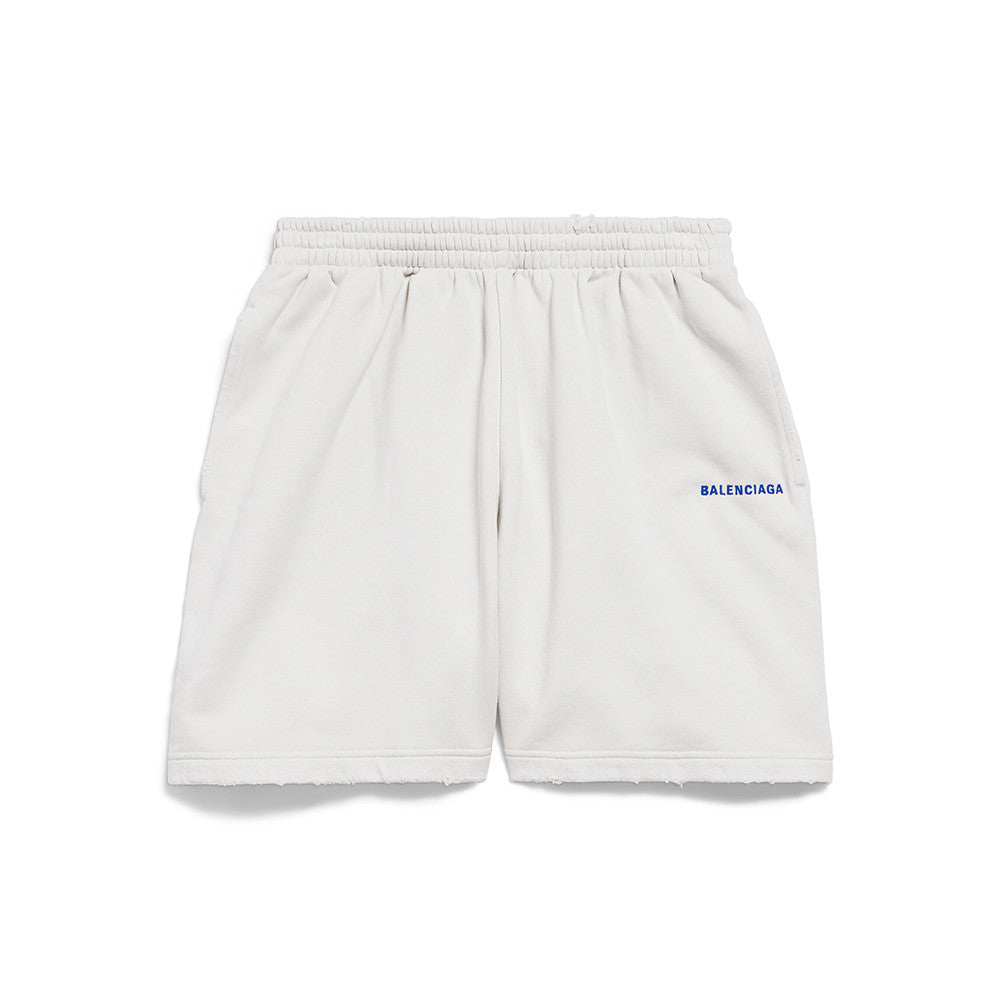 Balenciaga 25FW New Letters Embroidered Logo Hooded Zipper Jacket Cotton Terry Fabric Loose Short Design Simple Embroidery Logo Finished Washing Old destruction Process #332365