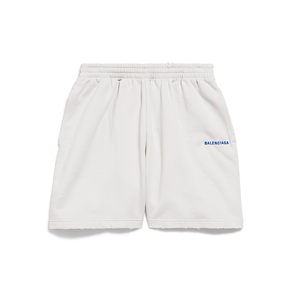 Balenciaga 25FW New Letters Embroidered Logo Hooded Zipper Jacket Cotton Terry Fabric Loose Short Design Simple Embroidery Logo Finished Washing Old destruction Process #332365