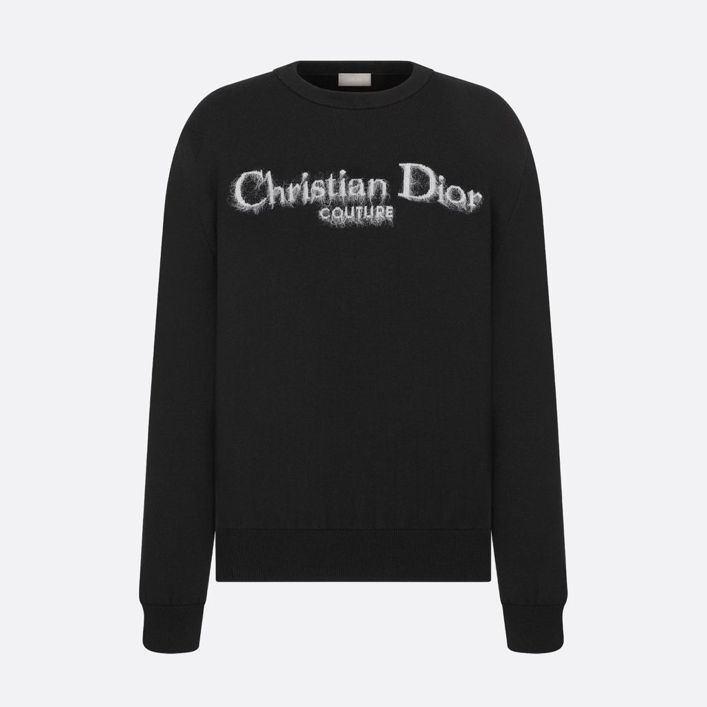 Dior Men's Autumn and Winter Solid Color Logo Letter Embroidery Round Neck Long Sleeve Sweater #73469