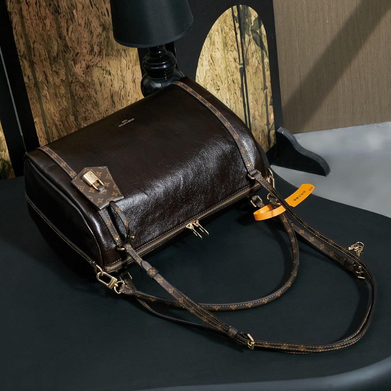 Louis Vuitton Express Cow Leather Coated Canvas Trimmed Waxed Leather Armpit Bag Shoulder Bag Crossbody Handbag M26359 M26397 #333466