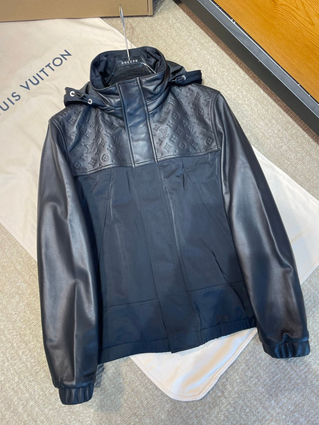 Louis Vuitton Leather Mix Windbreaker #336815