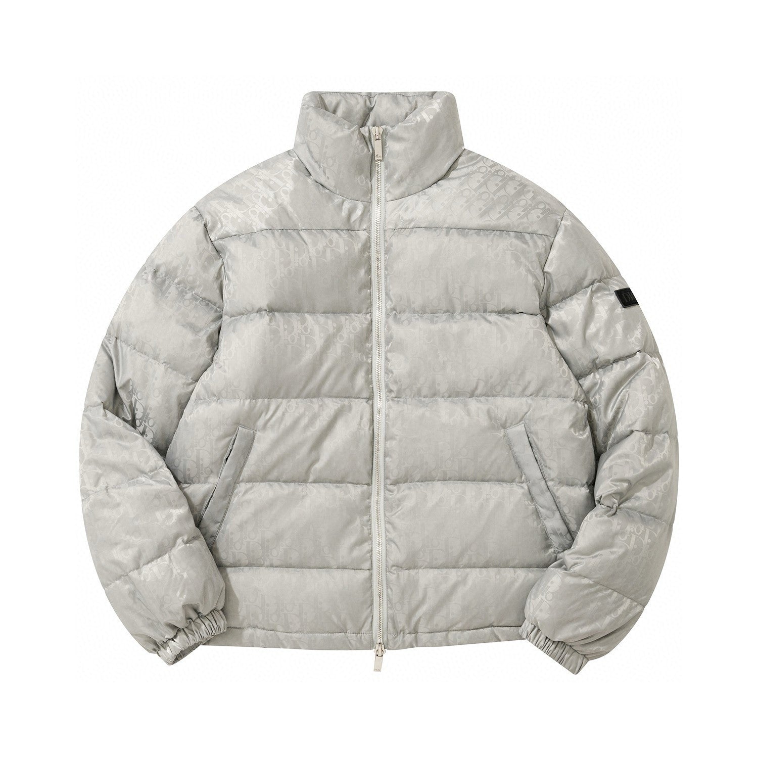 Dior Oblique Long Sleeve Zip Puffer Down Jacket #96496