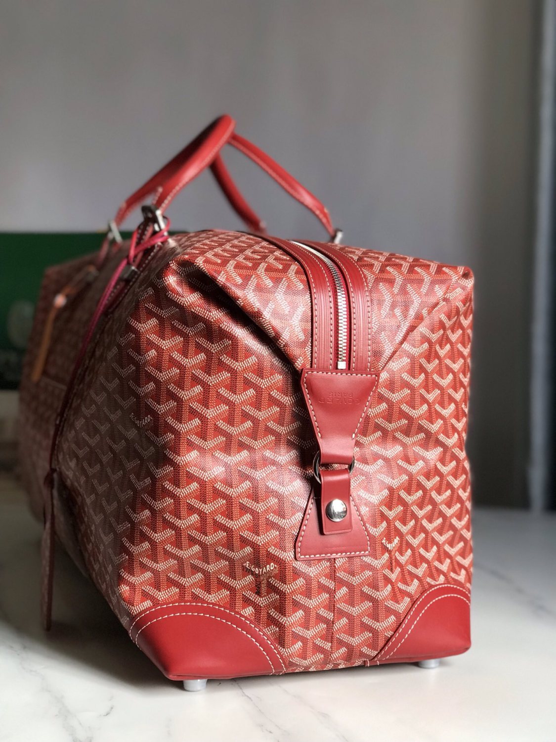 GOYARD Bowling45 Men's And Women's Fashion Classic All-over Print Zipper Closure Canvas Leather Oversized Travel Bag Bags BOWLIN045TY33CL33P #78364