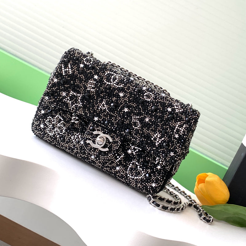 Chanel Women's Full Diamond Fashion Solid Color Handbag Casual Crossbody Bags Bag #71914