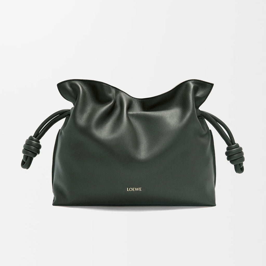 Loewe Women's Medium Nappa Calfskin Leather Flamenco Clutch Solid Color Shoulder Crossbody Bag Magnetic Clasp Closure Bag Bags 0010966075 #81348