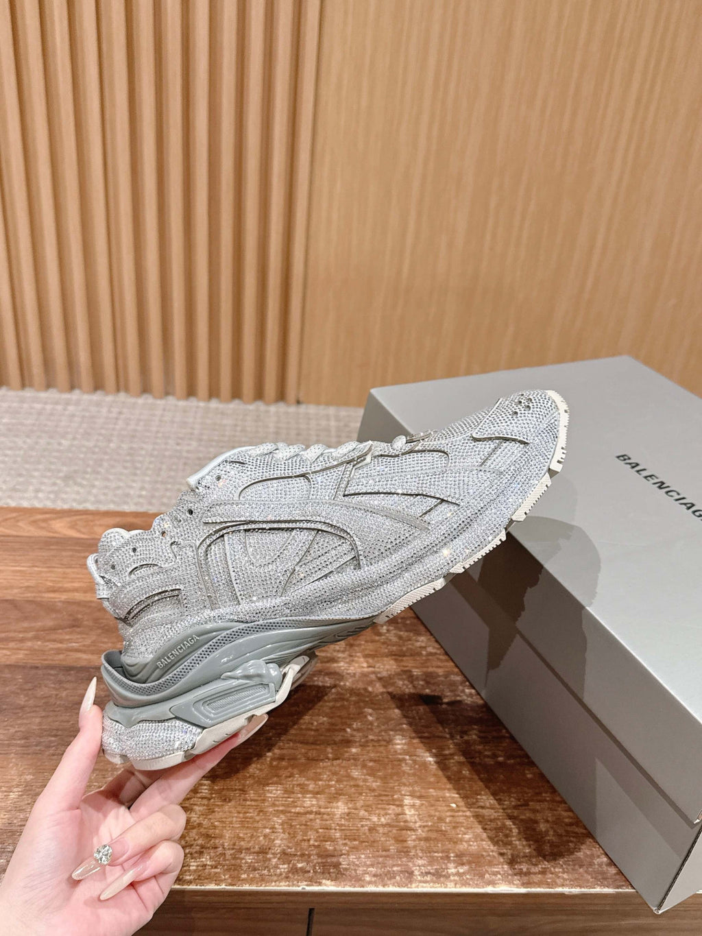 Balenciaga  Runner Sneaker With Rhinestones #333852