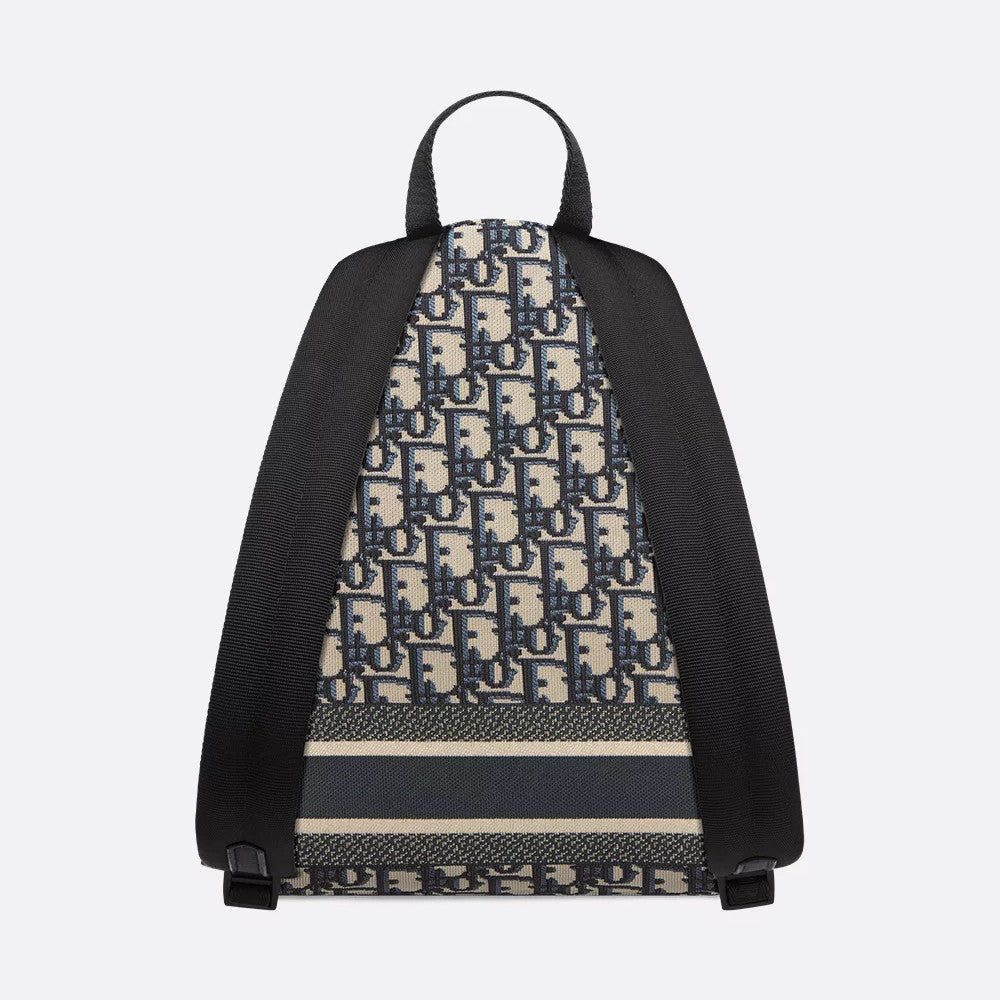 Dior Travel Men's And Women's  Fashion Classic Logo Print Color Blocked Dual Zip Backpack Bag Bags M6108SDGI_M928 #79452