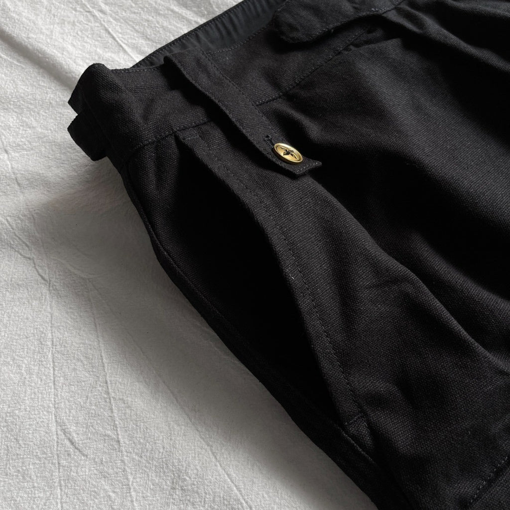 Louis Vuitton Men's Summer Black Logo Letter Loose 5 Points Short Pants #98875