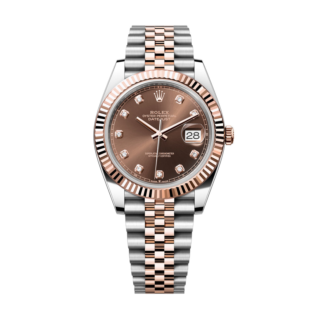 Rolex Men's 41mm Gold Dial Oyster Logbook Series Automatic Mechanical Movement 100m Water Resistant Watch #97927