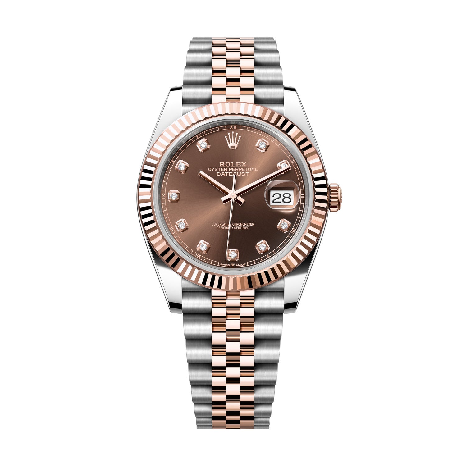 Rolex Men's 41mm Gold Dial Oyster Logbook Series Automatic Mechanical Movement 100m Water Resistant Watch #97927