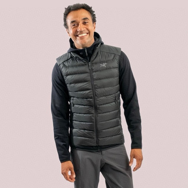 Arcteryx Men's Fall/Winter Fashion Casual High Neck Zipper Sleeveless Thermal Vest #79431