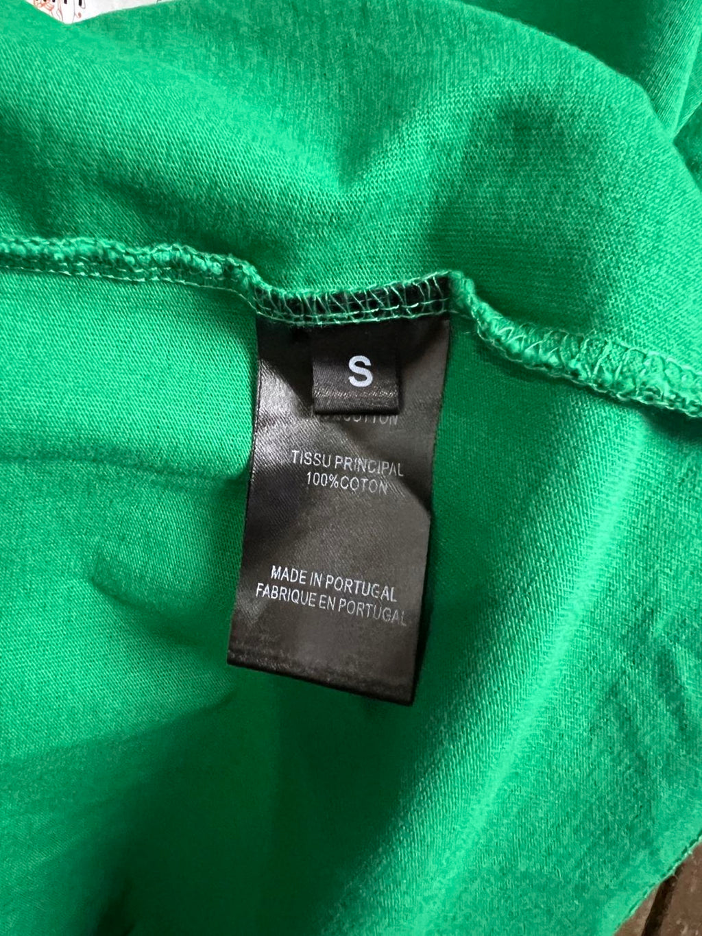 Vetements Men's Summer Logo Pattern Printing Casual Green Loose Round Neck Short Sleeve T-Shirt #71599