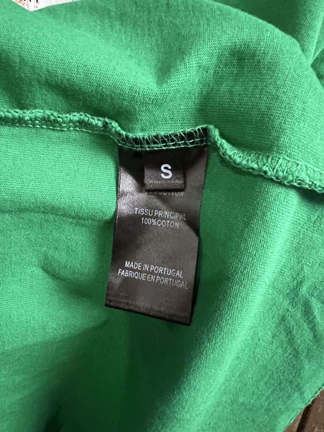 Vetements Men's Summer Logo Pattern Printing Casual Green Loose Round Neck Short Sleeve T-Shirt #71599