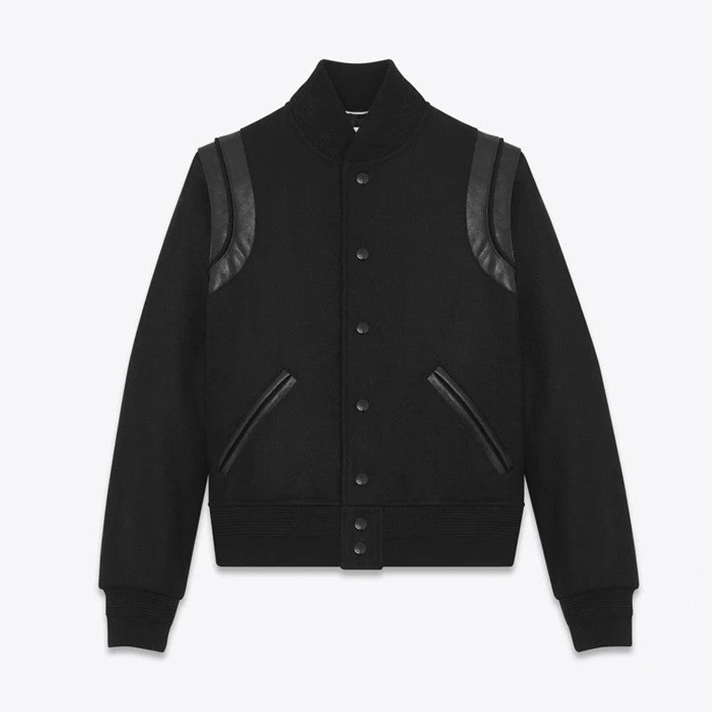 Saint Laurent Teddy Jacket In Wool Ngvp #691