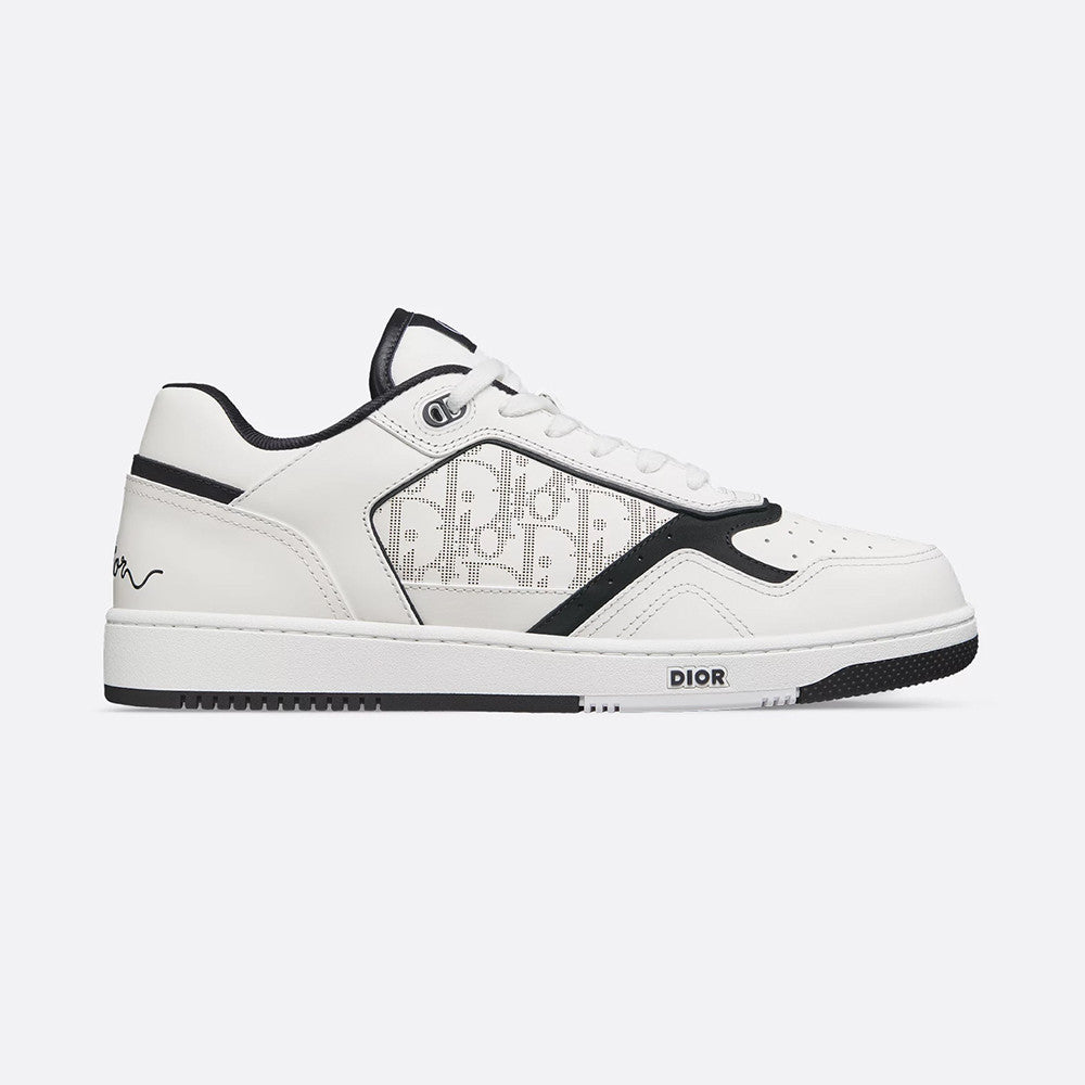 DIOR Leather B27 Uptown Low-Top Sneaker Grained Calfskin with Dior Gray Dior Gravity #335542