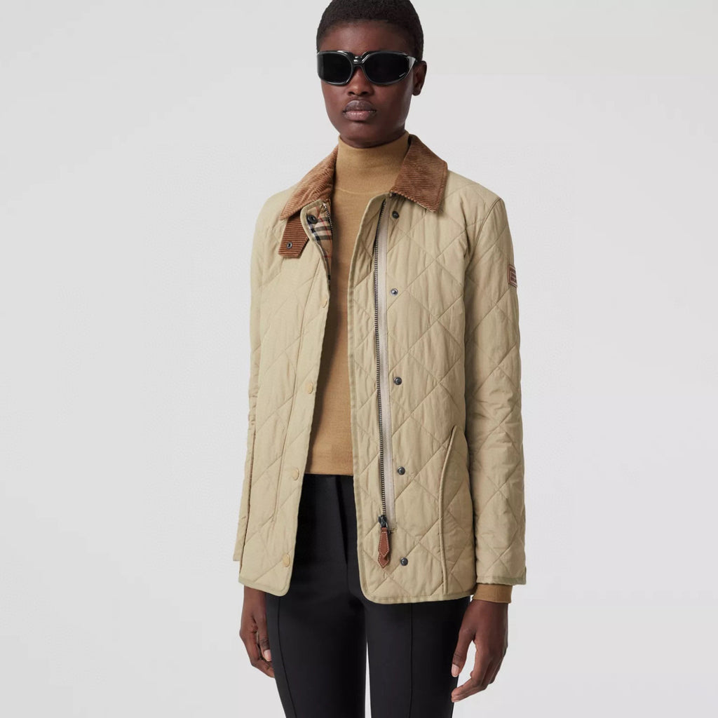 Burberry Women's Fashion Casual Solid Color Lapel Single Breasted Regular Fit Long Sleeve Jacket #79198