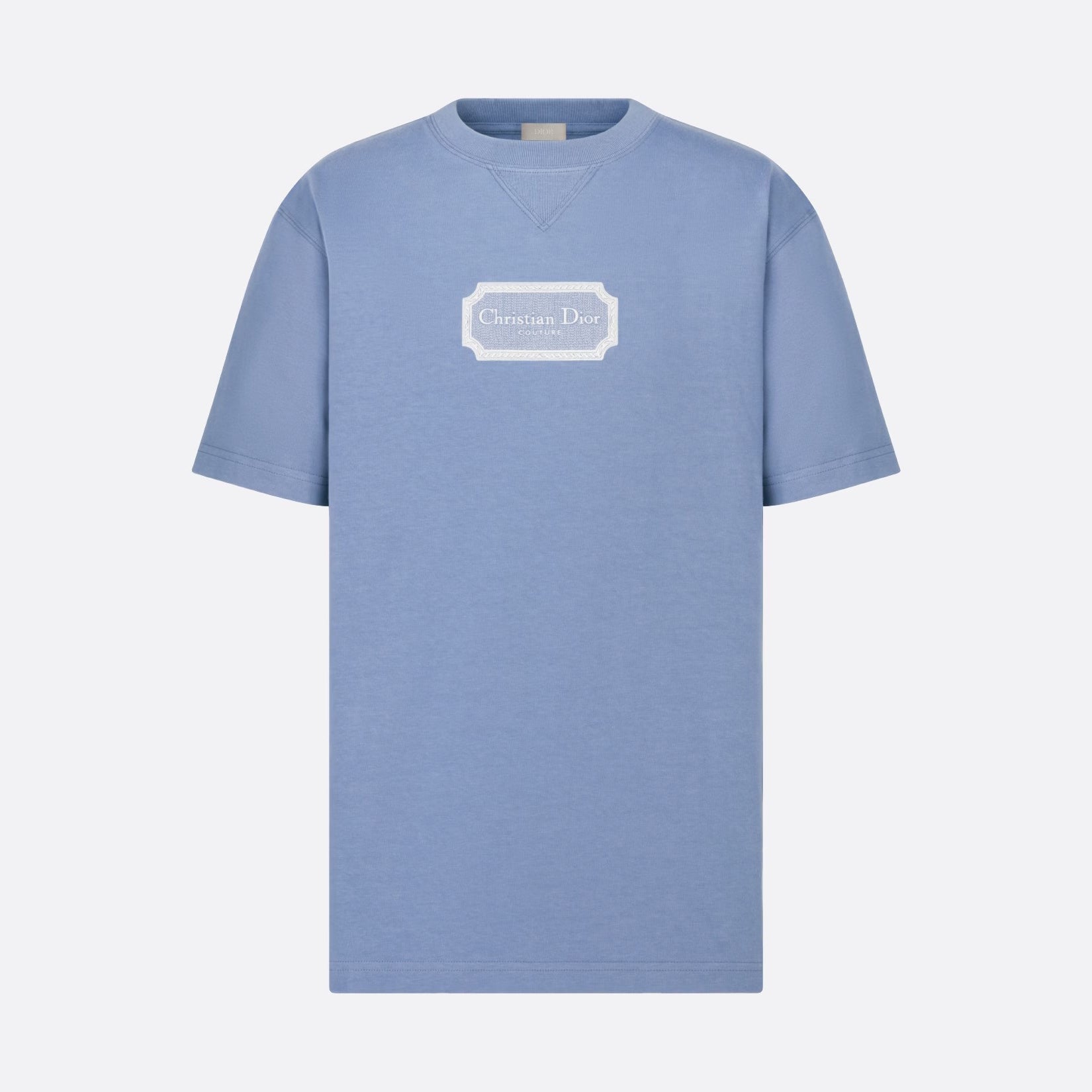 Dior Men's Summer Embroidered Logo Solid Colour Round Neck Cotton Short Sleeve T-Shirt #97793