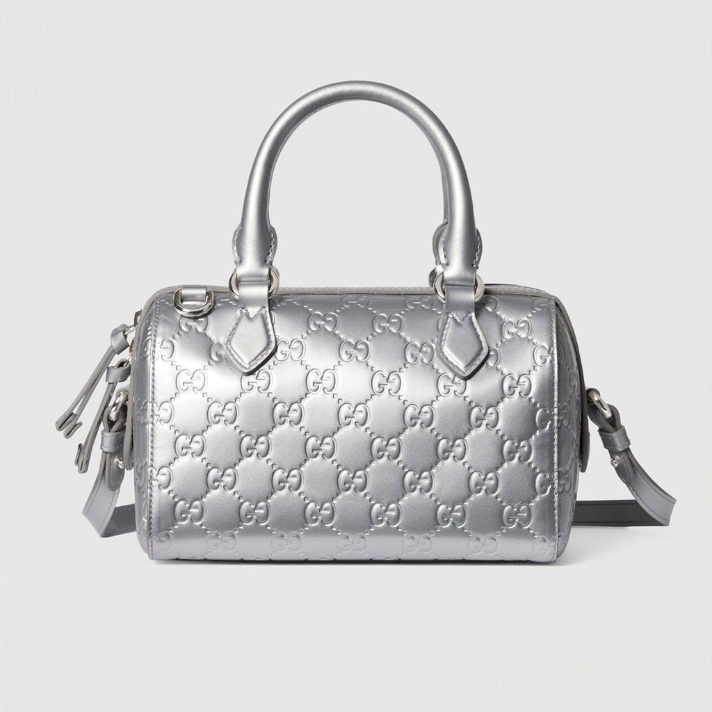 Gucci GG Emblem Series Small Boston Bag 26 New Fashionable Glove Bag Crossbody Bag 848889FAFEL #194417