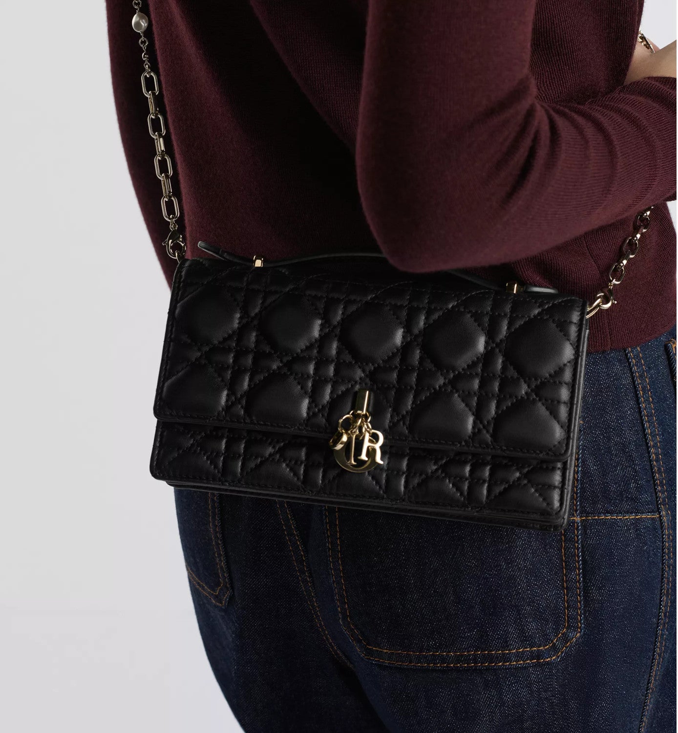 Dior Miss My Dior Minimalist Elegant Flap Bag with D.I.O.R. Charm Fashionable Casual Chain-Strap Flap Bag in Lambskin Bags S0980ONMJ_M900 #197188