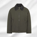 Bottega Veneta Men's Spring/Fall Knit Leather Collar Two-Way Zipper Technical Fabric Solid Color Long Down Jacket Ngvp #333312